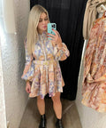 Zimmermann - Zimmermann Stargazer Kaleidoscope Buttoned Mini Dress