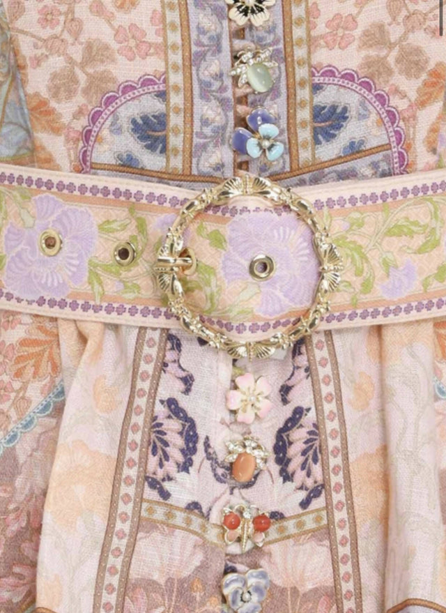 Zimmermann - Zimmermann Stargazer Kaleidoscope Buttoned Mini Dress