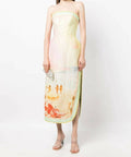 Zimmermann - Zimmermann Structured Midi Dress in Poster Print