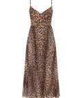 Zimmermann Sunray Leopard Pleated Picnic Dress Brown Size / AU 6 - 6 / Print - Dresses