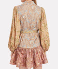 Zimmermann Tempo Spliced Paisley Mini Dress Multi Size AU 8 - Dresses