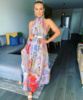 Zimmermann - Zimmermann The Botanica Halter Gown in Book Print