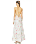 Zimmermann The Halliday A-line Midi Dress in Blue Watercolour Floral Size 1/AU 10 - 10 / Multi - Dresses