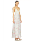 Zimmermann The Halliday A-line Midi Dress in Blue Watercolour Floral Size 1/AU 10 - 10 / Multi - Dresses