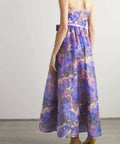 Nikki H - Zimmermann The High Tide Strapless Dress in Purple Ikat Floral