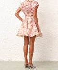 Zimmermann - Zimmermann The Matchmaker Flip Dress in Coral Hibiscus Size 0/ AU 8