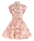 Zimmermann - Zimmermann The Matchmaker Flip Dress in Coral Hibiscus Size 0/ AU 8