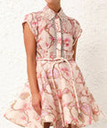 Zimmermann - Zimmermann The Matchmaker Flip Dress in Coral Hibiscus Size 0/ AU 8