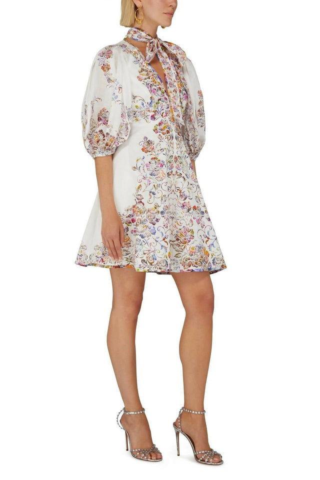 Zimmermann - Zimmermann The Prima Day Mini Dress in Multi Floral