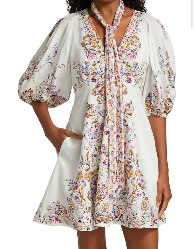 Zimmermann - Zimmermann The Prima Day Mini Dress in Multi Floral