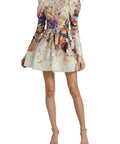 Zimmermann - Zimmermann The Prima Panelled Mini Dress in Multi Floral