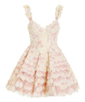 Zimmermann - Zimmermann The Prima Petal Mini Dress in Lipstick