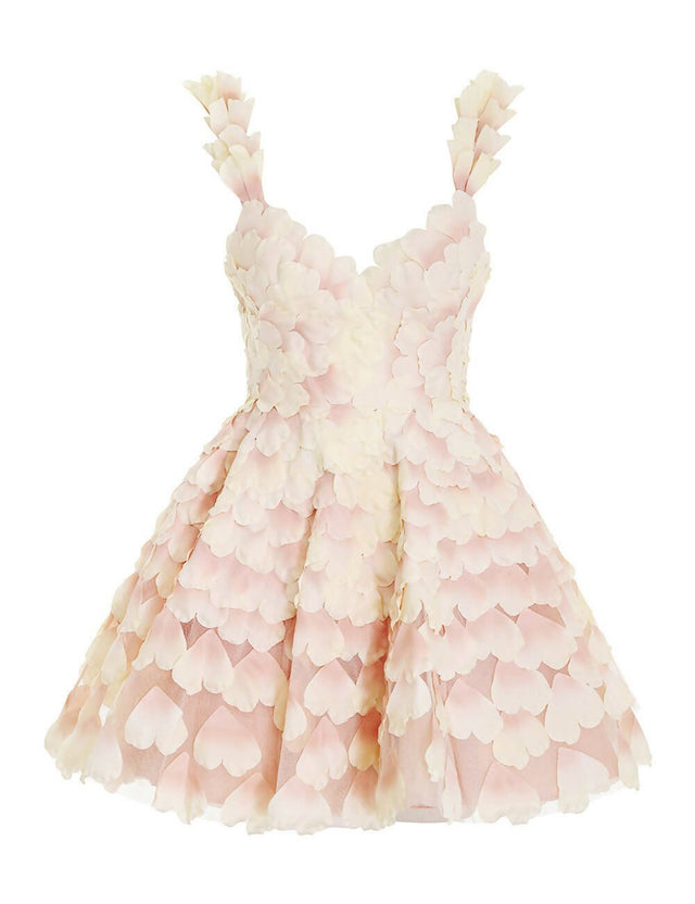 Zimmermann - Zimmermann The Prima Petal Mini Dress in Lipstick