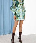 Zimmermann - Zimmermann The Rhythm Jewelled Mini Dress in Mint Peonies