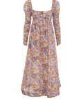 Zimmermann - Zimmermann The Violet Twist Front Midi Dress in Purple Multi Floral