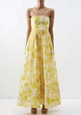 Zimmermann The Wonderland Shell Gown in Daffodil Print view 1