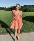Zimmermann - Zimmermann The Wonderland Sleeved Mini Dress in Guava