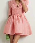 Zimmermann - Zimmermann The Wonderland Sleeved Mini Dress in Guava