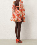 Zimmermann Tranquillity Bralette Mini Dress Red Lily Size 6 8 & 10 - Dresses