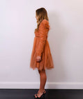 ZimmermannTulleRuchedMiniinLipstickDesignerDressSicdeView