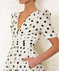 Zimmermann V Neck Midi Dress - Dresses