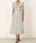Zimmermann V Neck Midi Dress - Dresses