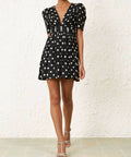 Zimmermann V Neck Mini Dress - Dresses
