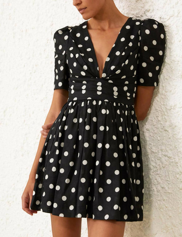 Zimmermann V Neck Mini Dress - Dresses
