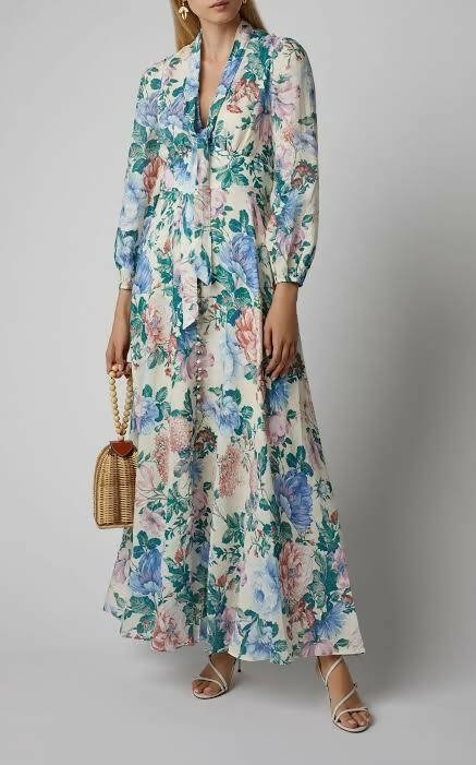 Zimmermann Verity Plunge Long Dress