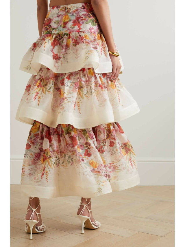 Zimmermann - Zimmermann Wonderland Bralette & Tiered Skirt