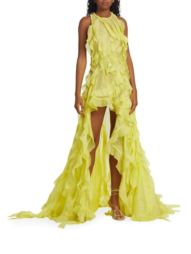 Zimmermann - Zimmermann Wonderland Sleeveless Ruffle Gown Size 6