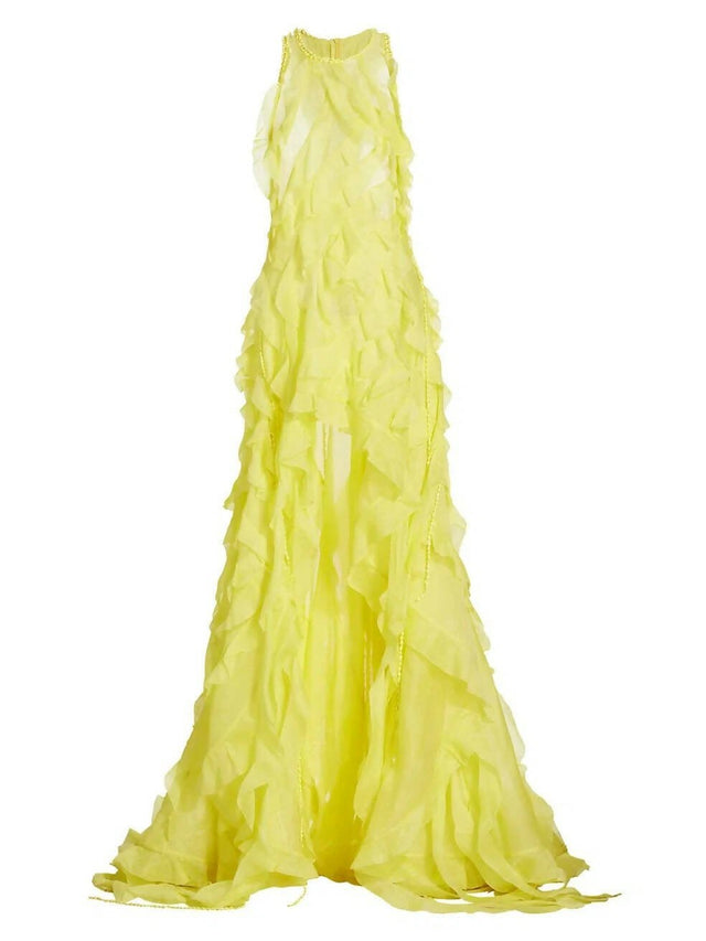 Zimmermann - Zimmermann Wonderland Sleeveless Ruffle Gown Size 6