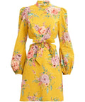 Zimmermann Zinnia Bow Cutout Dress Yellow - Dresses