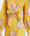 Zimmermann Zinnia Bow Cutout Dress Yellow - Dresses