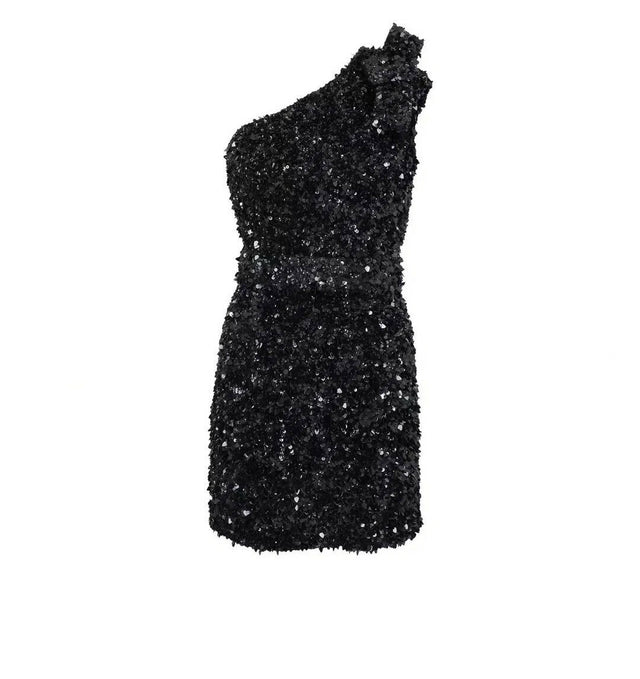 Rachel Gilbert Kara Mini Black Dress