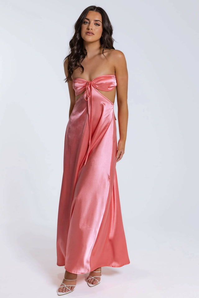 Lane And Sass Lucy Gown in Guava