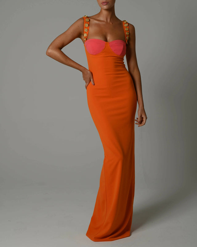 The Dolls House Gigi Maxi Dress in Sunset