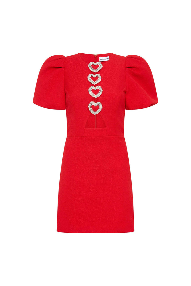 Rebecca Vallance Chiara Puff Sleeve Mini Dress Size 10 & 12