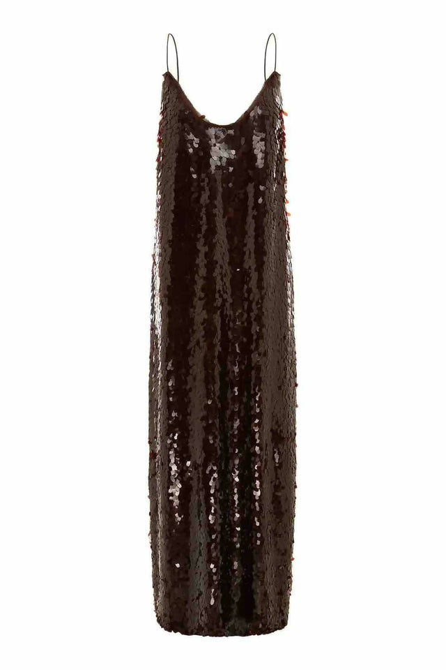 Alemais Geanie Sequin Gown In Chocolate | Passion For Fashion