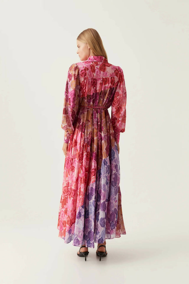 Aje Collisions Smock Maxi Dress