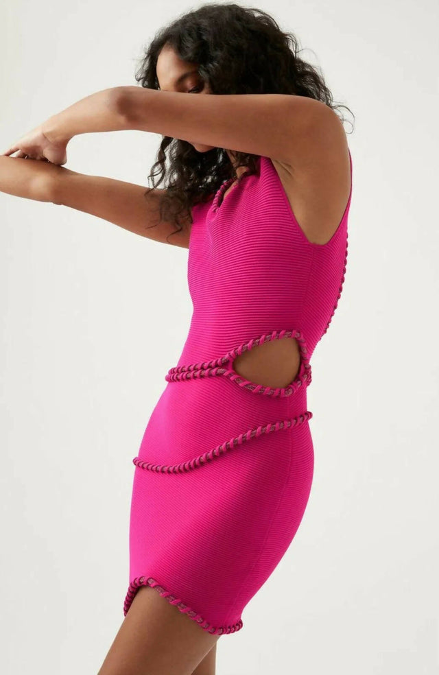 Aje Undulating Cut out Mini Dress