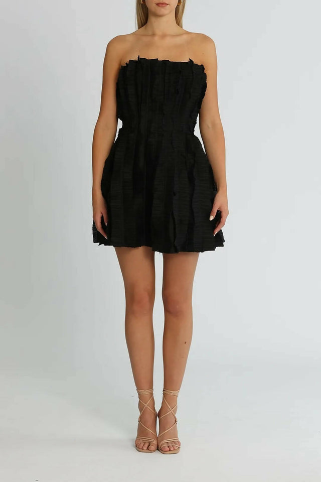 Aje Hybrid Mini Dress in Black