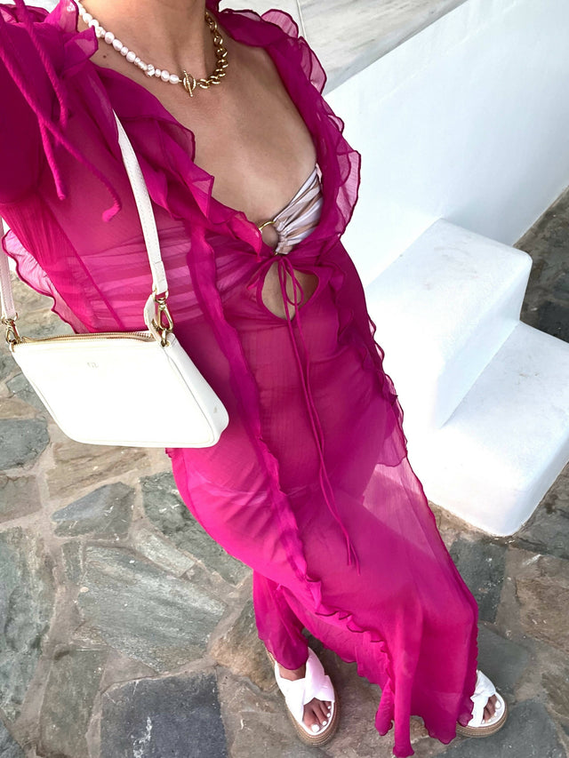 Rat And Boa Faretti Maxi Dress in Hot Pink