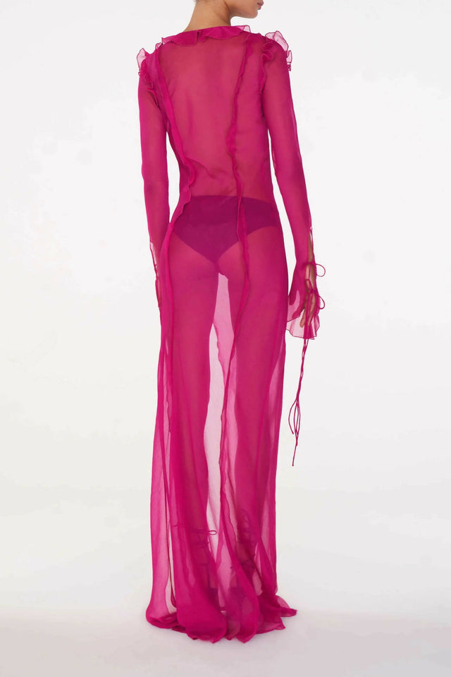 Rat And Boa Faretti Maxi Dress in Hot Pink