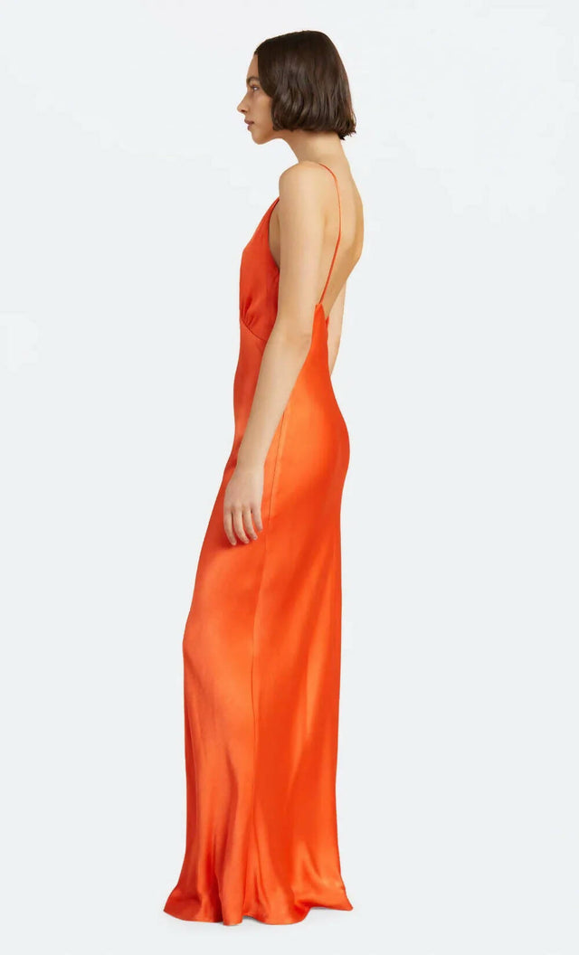 Bec & Bridge Lorelai V Maxi Dress in Cherry Red