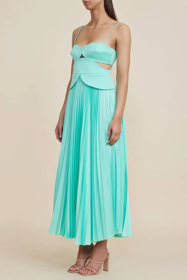 Acler - Acler Atholoton Midi Dress In Arctic Mint