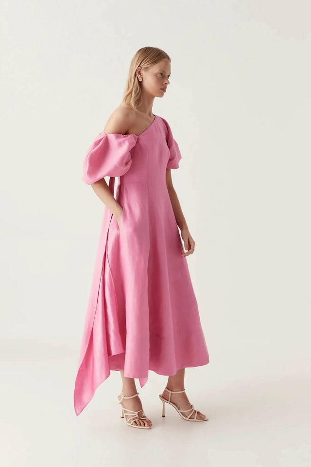 AJE - AJE Arista Tulip Sleeve Midi Dress