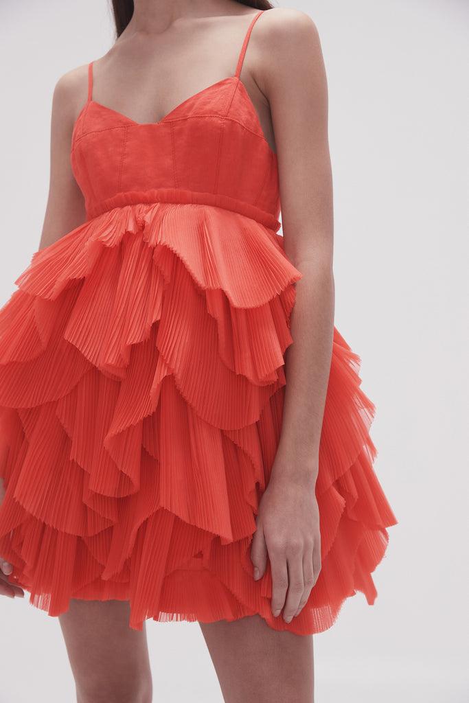 Elsie tulle midi dress best sale