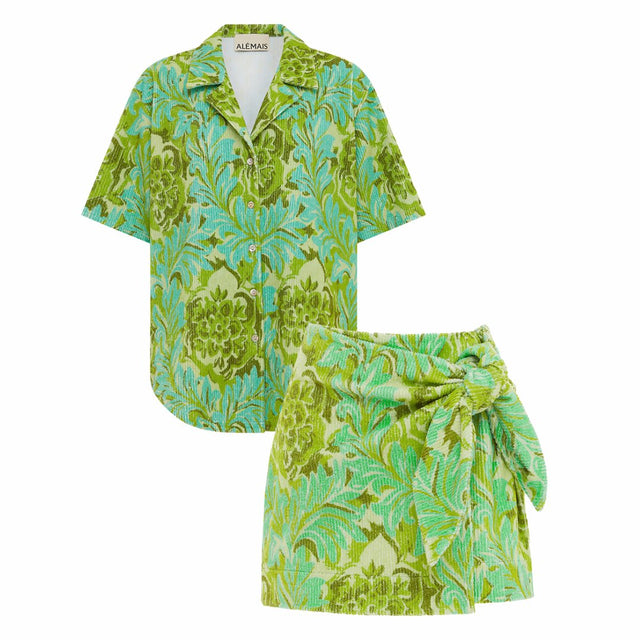 ALEMAIS - Alemais Melody Shirt and Sarong Skirt Set