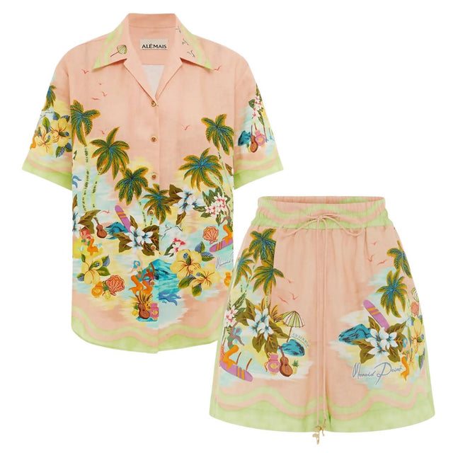 ALEMAIS - Alemais Mermaid Point Shirt and Short Set